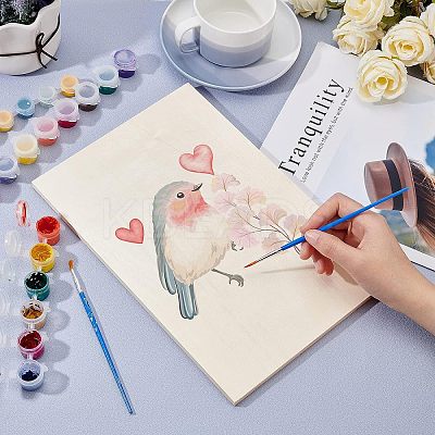 Wood Painting Canvas Panels WOOD-WH0109-07-1