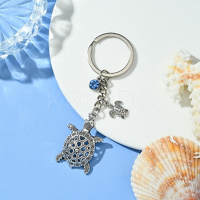 Alloy Rhinestone Keychain KEYC-YW00072-1
