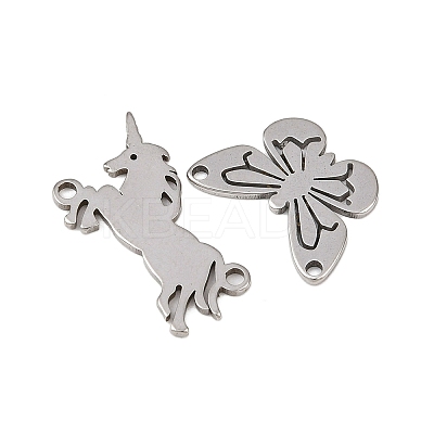20Pcs 201 Stainless Steel Pendants STAS-G365-01P-1