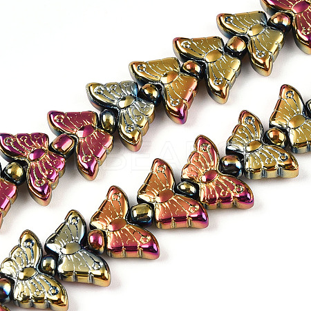 Electroplate Glass Beads Strands EGLA-N012-04K-1