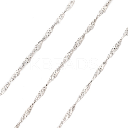 925 Sterling Silver Double Link Chains STER-P064-03S-1
