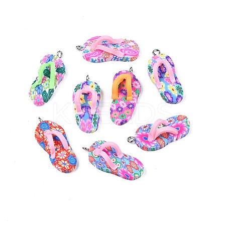Handmade Polymer Clay Pendants PORC-S1007-48-1