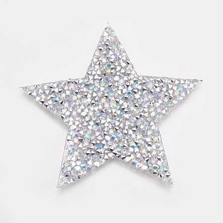 Glitter Hotfix Rhinestone RGLA-WH0001-02D-1