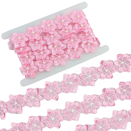 2 Yards Flower Polyester Lace Trim OCOR-CY0002-69A-1
