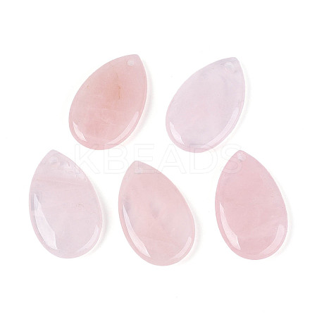 Natural Rose Quartz Pendants G-N349-12A-1