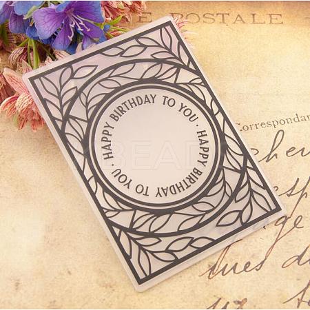 Plastic Fondant Stencil DIY-WH0221-05H-1