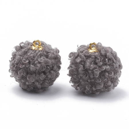 Handmade Cloth Fabric Covered Pendants WOVE-N006-16D-1
