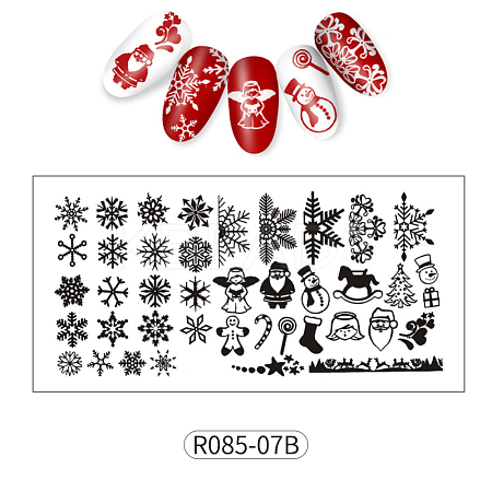 Stainless Nail Art Stamping Plates MRMJ-R085-07B-1