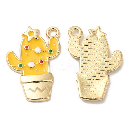 Alloy Enamel Pendants ENAM-K069-14G-1