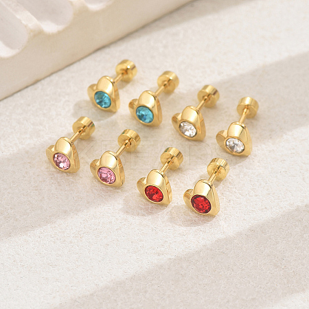 4 Pairs Elegant Set of Four Pairs of Fashionable and Versatile Earrings BI7244-1-1