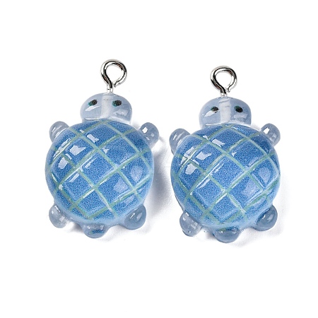 Gradient Color & Luminous Opaque Resin Pendants LS-RESI-S011-01A-1