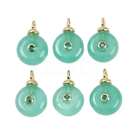 Dyed Natural White Jade Pendants G-Z134-02G-01-1