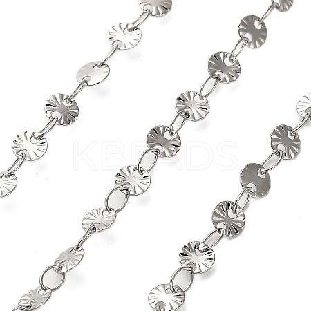 304 Stainless Steel Flower Link Chains CHS-A016-66A-P01-1