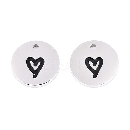 304 Stainless Steel Enamel Charms STAS-T064-69P-02-1