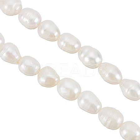 1 Strand Natural Cultured Freshwater Pearl Beads Strands PEAR-HY0001-07-1