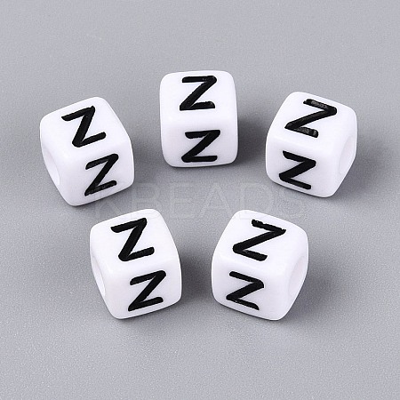 Opaque Acrylic Beads SACR-N020-04A-Z-1