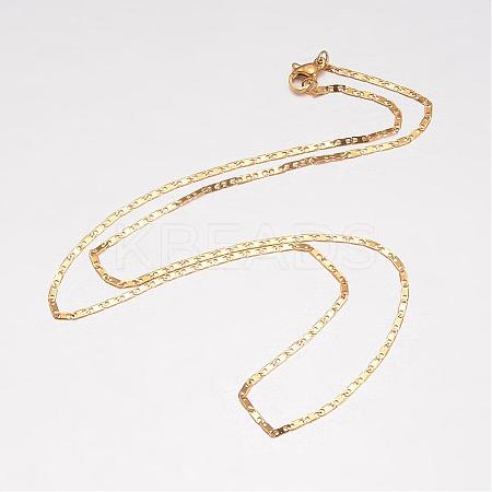 304 Stainless Steel Necklace MAK-K062-11A-G-1