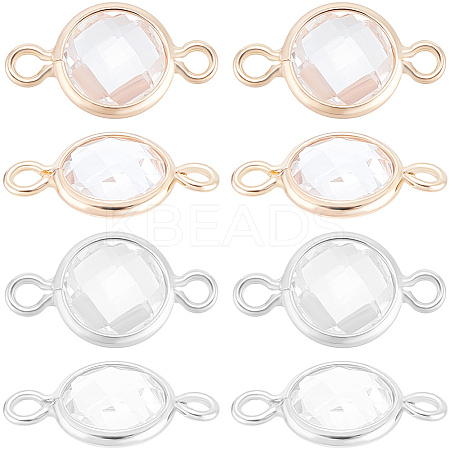 20Pcs 2 Colors Glass Links/Connectors KK-BBC0017-76-1