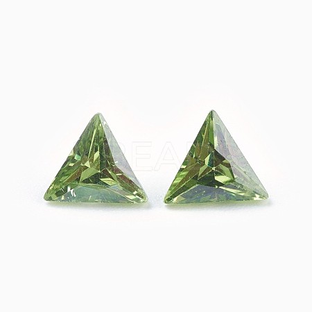 Cubic Zirconia Pointed Back Cabochons ZIRC-WH0001-A05-1