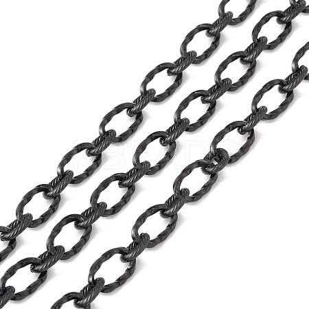 Ion Plating(IP) 304 Stainless Steel Twist Oval Link Chains CHS-E022-01B-1