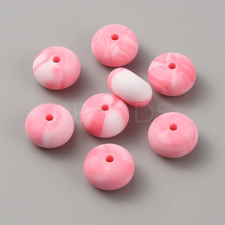 Rondelle Food Grade Eco-Friendly Silicone Beads SIL-TAC0010-04A-1