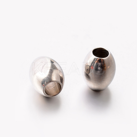 Tarnish Resistant 201 Stainless Steel Barrel Spacer Beads LS-STAS-E082-19-1