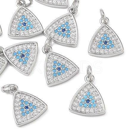 SHEGRACE Brass Colorful Cubic Zirconia Pendants XGRQ3K375-520P-1