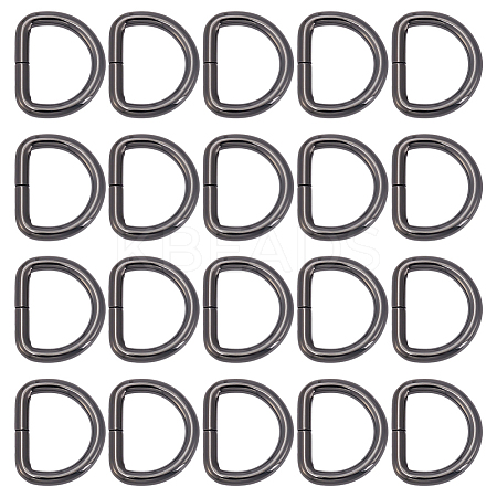 20Pcs Zinc Alloy D Ring Suspension Clasps FIND-ME0002-63B-1