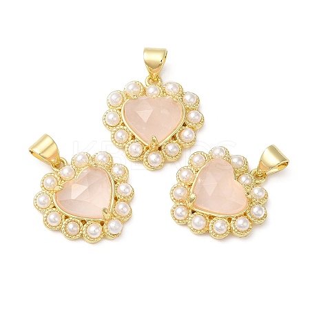 Natural Rose Quartz Pendants G-E599-05G-A08-1