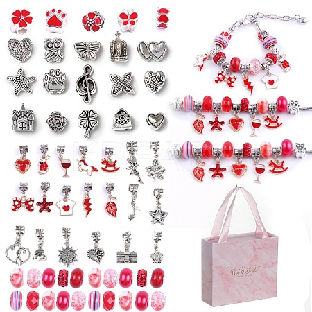 DIY Alloy European Bracelets Making Kits DIY-I108-01E-1