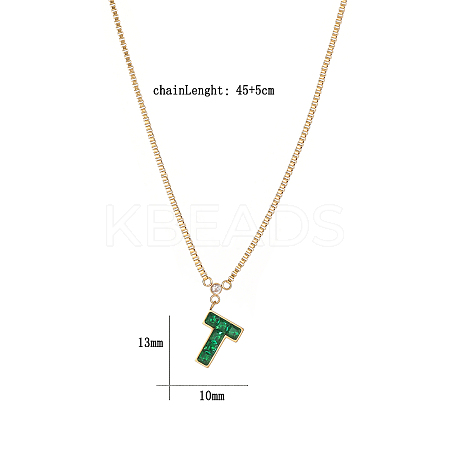 Cubic Zirconia Puzzle Pendant Necklaces VP6422-3-1