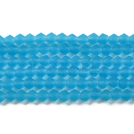 Imitate Austrian Crystal Frosted Glass Beads Strands LS-EGLA-A039-T4mm-MD19-1