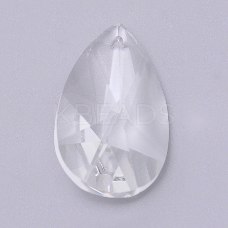 Transparent Glass Pendants GLAA-WH0022-33-1