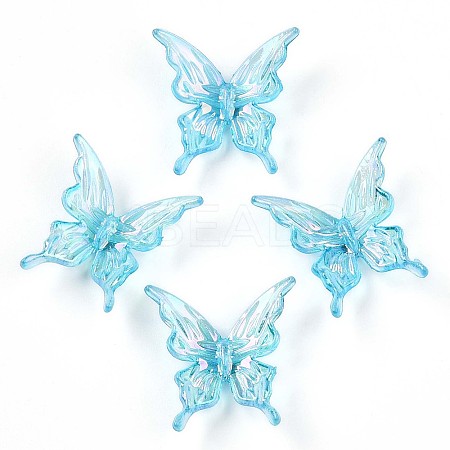 Transparent Acrylic Beads OACR-N137-74D-1