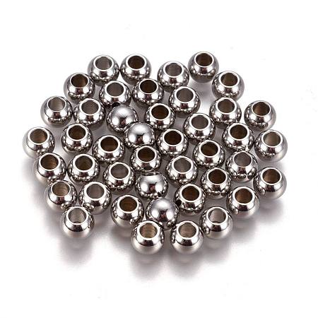 Tarnish Resistant 304 Stainless Steel Spacer Beads STAS-L222-42C-P-1