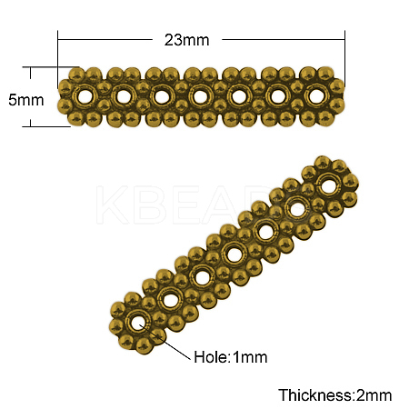 Tibetan Style Beads Spacers LS-TIBEB-S034-AG-FF-1