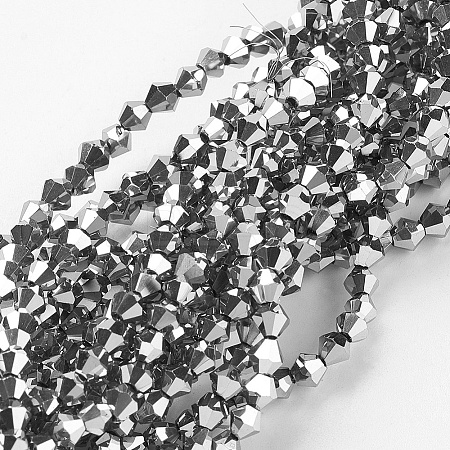 Electroplate Glass Beads Strands LS-EGLA-J026-3mm-F19-1