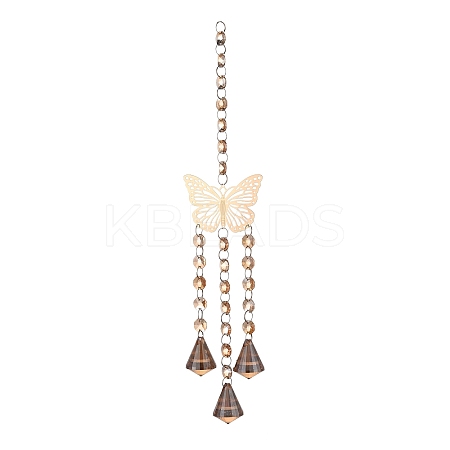 Butterfly Hanging Crystal Chandelier Pendant LS-HJEW-M002-02-1