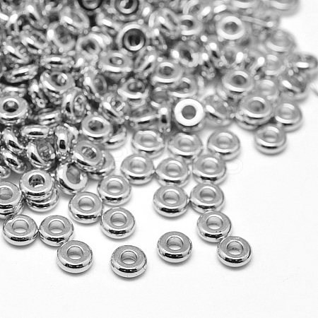 Brass Flat Round Spacer Beads X-KK-M085-A-12P-NR-1
