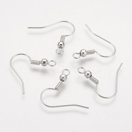 Brass Earring Hooks LS-KK-Q362-P-NF-1