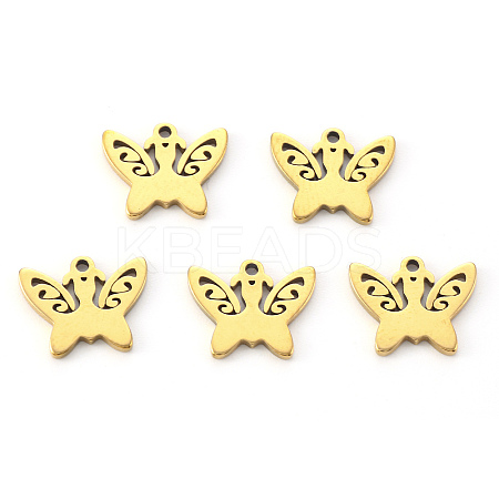 PVD Vacuum Plating 304 Stainless Steel Charms X-STAS-N092-105G-1