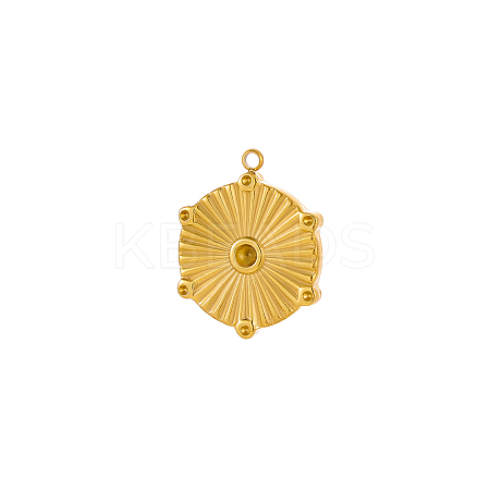 304 Stainless Steel Pendants STAS-OY002-57G-1