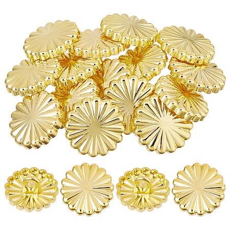 20Pcs 1-Hole Zinc Alloy Shank Buttons FIND-FH0012-17G-1