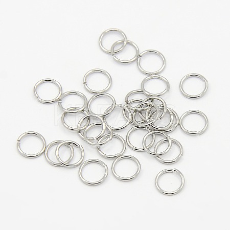 Tarnish Resistant 304 Stainless Steel Open Jump Rings STAS-M008-04E-1
