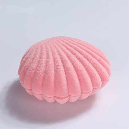 Shell Shaped Velvet Jewelry Storage Boxes WG45470-01-1