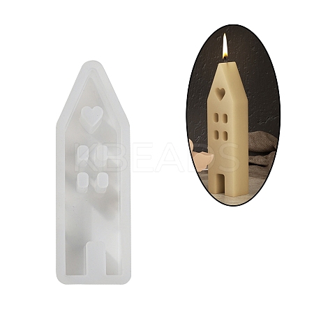 House Shape DIY Display Decoration Silicone Molds DIY-K073-08B-1