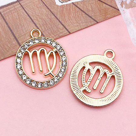 Zinc Alloy Crystal Rhinestone Pendants WGC2D94-06-1