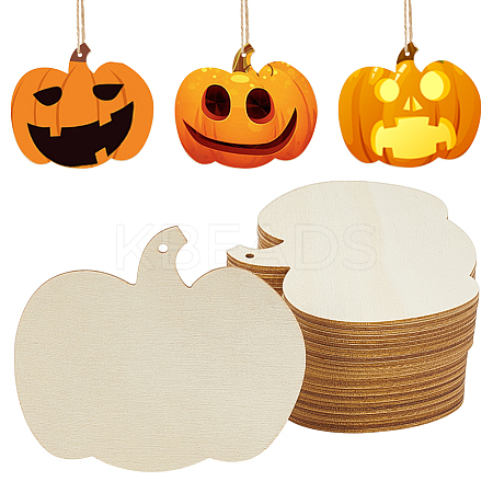Wooden Pendant Decorations WOOD-WH0030-94-1