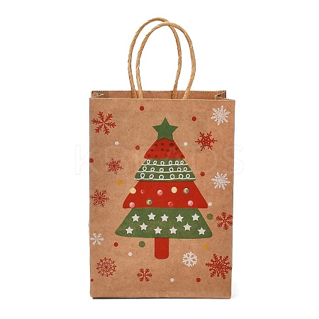 Christmas Theme Rectangle Paper Bags LS-CARB-F011-01B-1