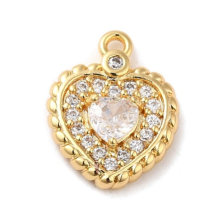 Brass Micro Pave Cubic Zirconia Pendants LS-KK-E082-04G-1